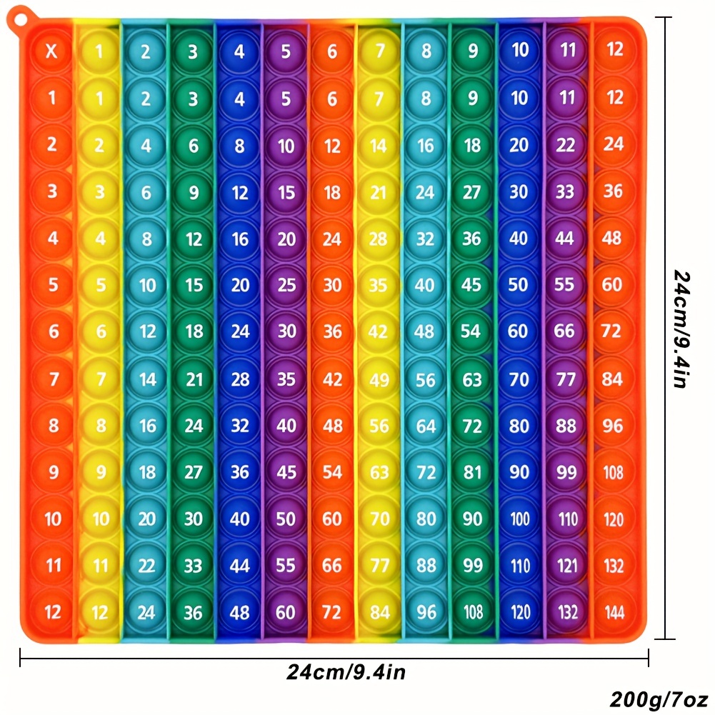 【学習ツール】乗算数学プッシュボード｜12x12・知育おもちゃ・ポップアップ・おもちゃ|undefined