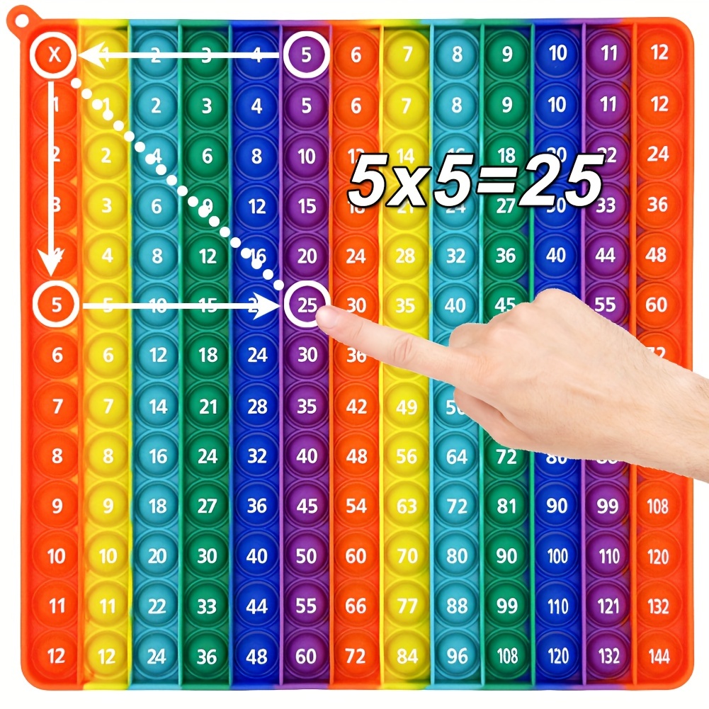 【学習ツール】乗算数学プッシュボード｜12x12・知育おもちゃ・ポップアップ・おもちゃ|undefined