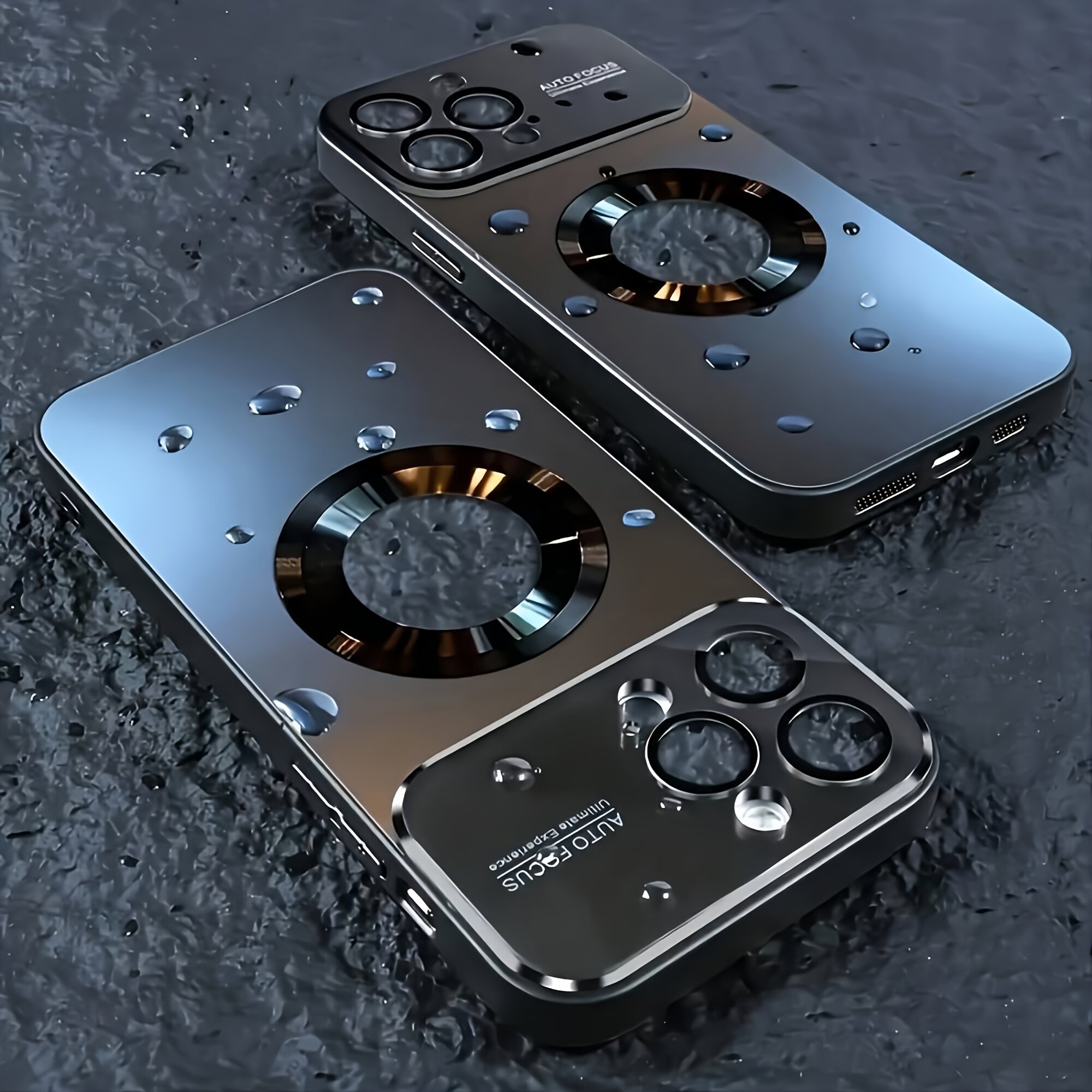 バンパーマット磁気ワイヤレス充電ケース Iphone 15 プロマックスガラスレンズカメラ保護カバー Iphone 13 12 11 プロマックスプラス|undefined