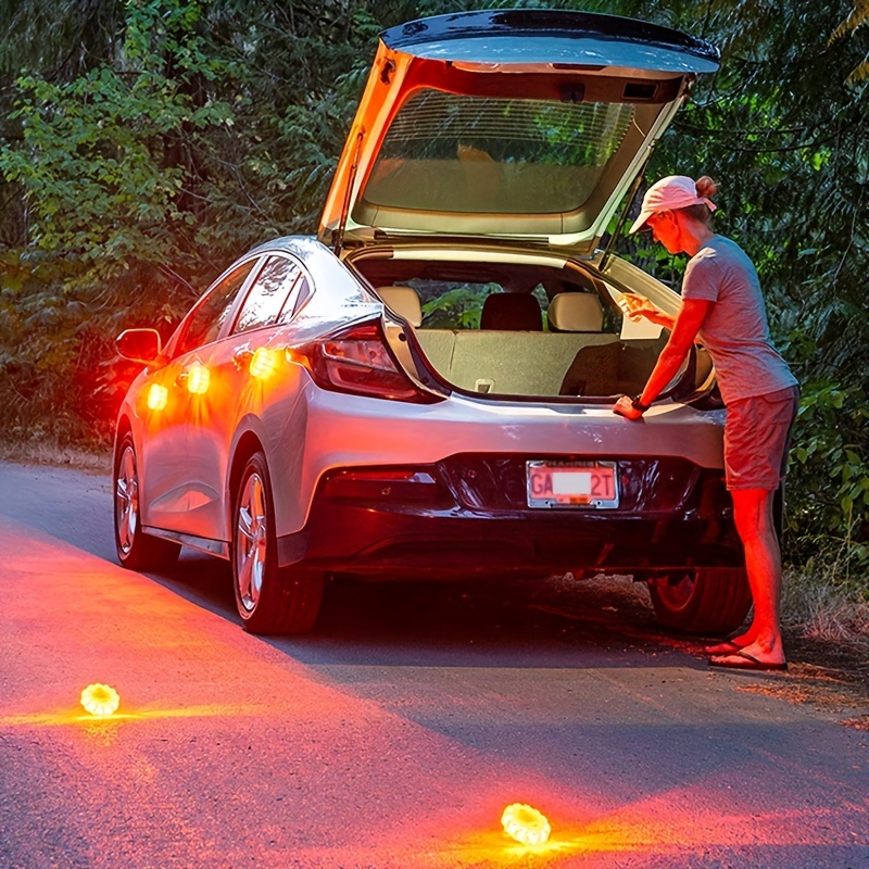 パック自動緊急灯車警告灯｜自動車用品・LEDフレア路側安全・パックマグネットフック付き・作業用懐中電灯とドライバー|undefined