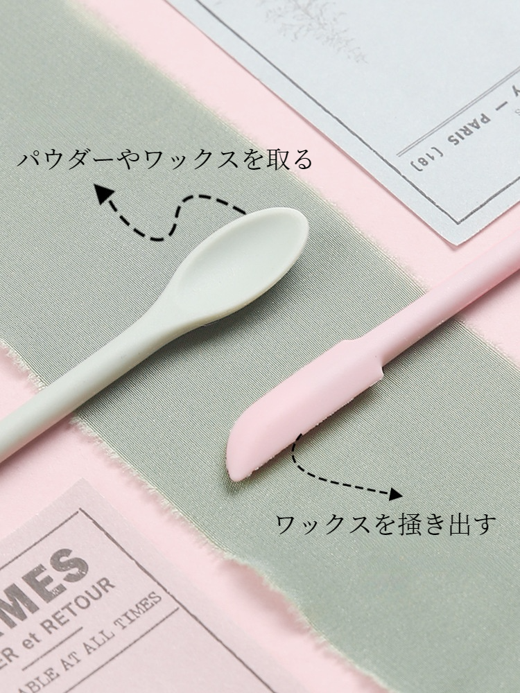 シリコンスクレーパー｜【1本】ダブルヘッド・シーリングワックス用・DIY・耐熱|undefined