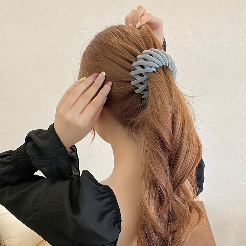 ヘアクリップ｜ハイポニーテールをしっかりと留める・手軽なアップスタイル・ヘアアクセサリー|undefined