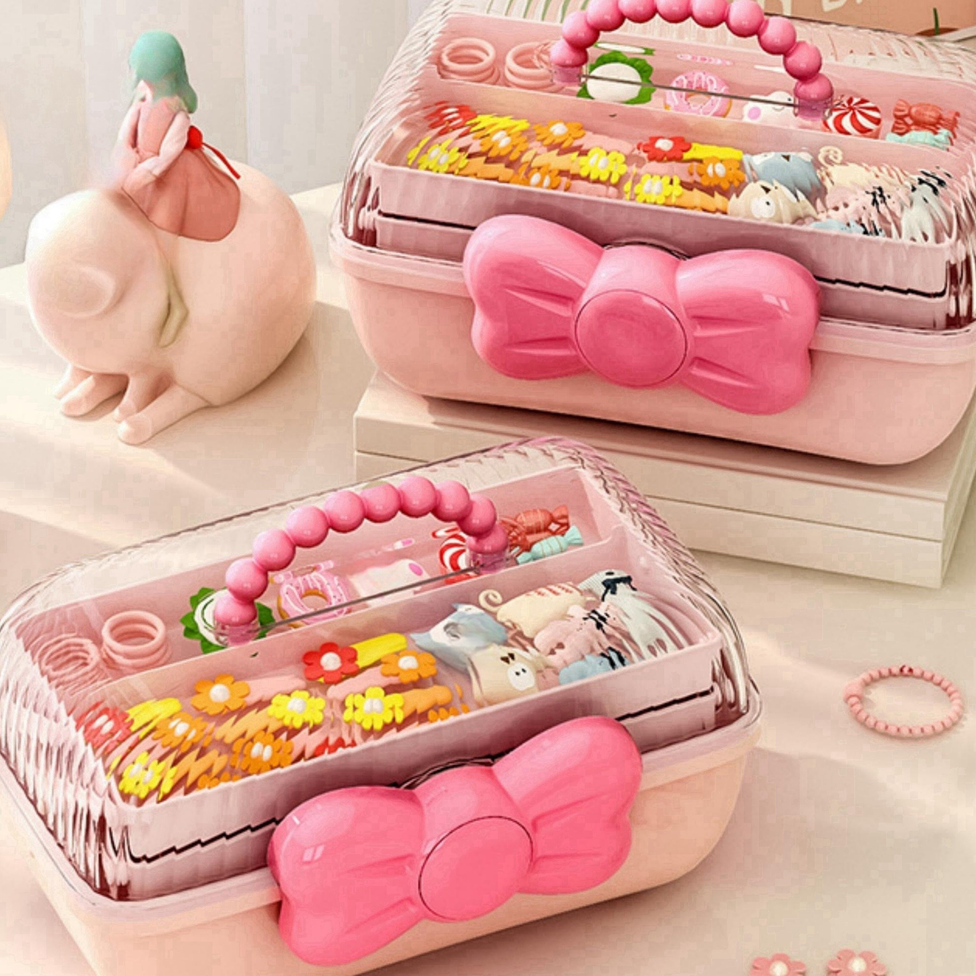 かわいい収納ボックス｜おもちゃ用・化粧品用・ヘアアクセサリー用・便利・寝室用・バスルーム用・オフィス用・多層デスクトップ・女性向け|undefined