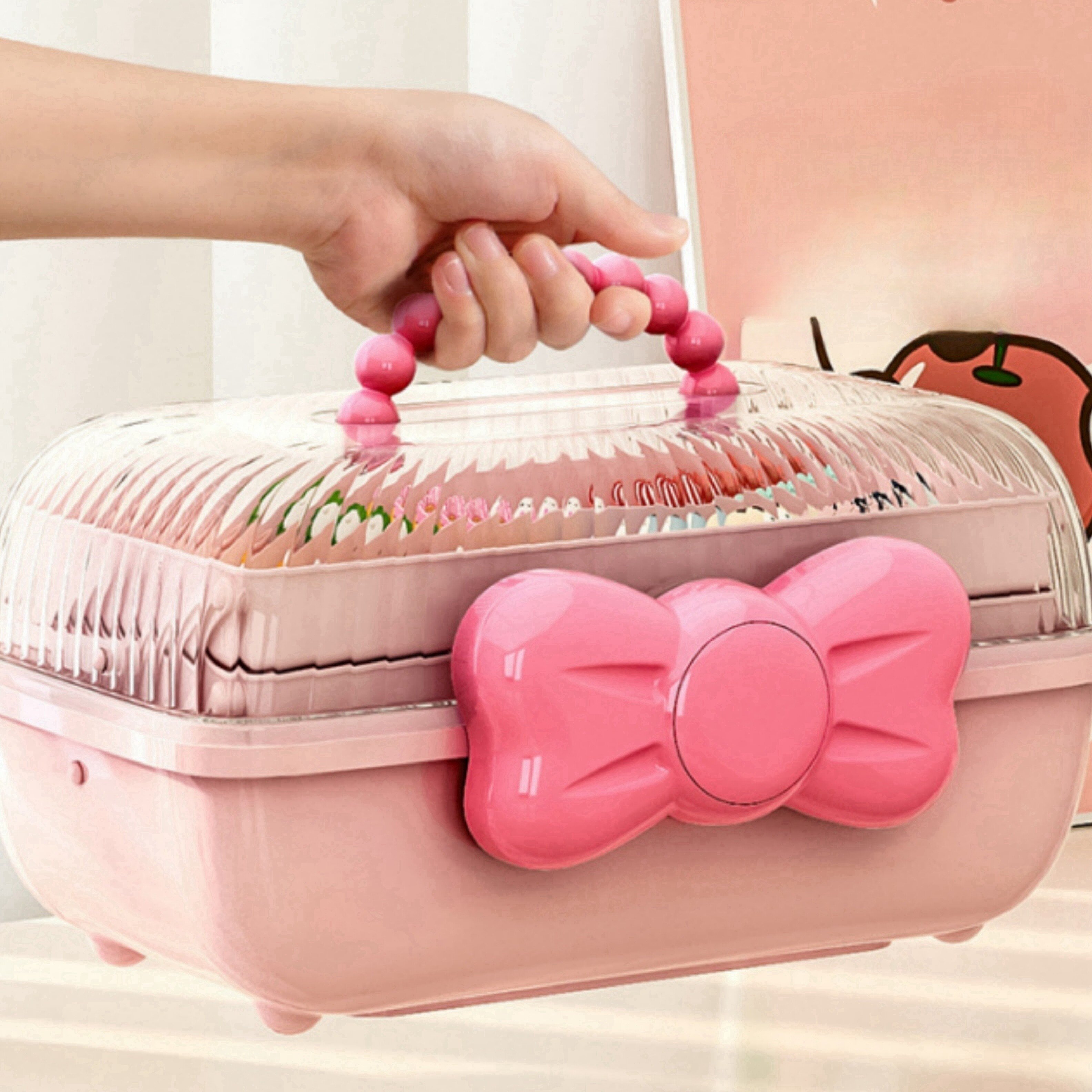 かわいい収納ボックス｜おもちゃ用・化粧品用・ヘアアクセサリー用・便利・寝室用・バスルーム用・オフィス用・多層デスクトップ・女性向け|undefined