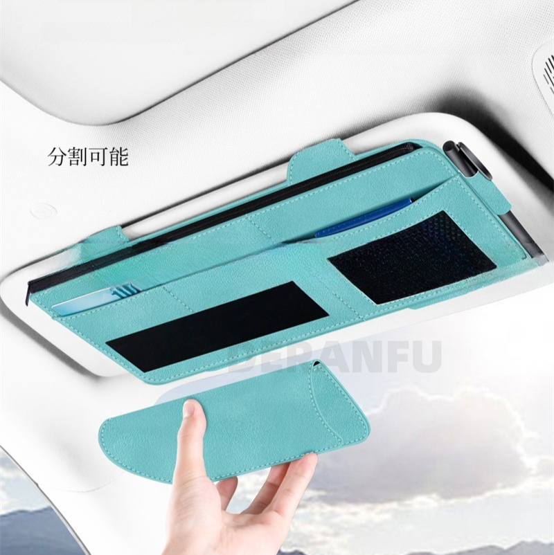 車用 サンバイザーポケット｜カー用品・収納用品・小物入れ・分解可能・ネットとファスナー付き|undefined