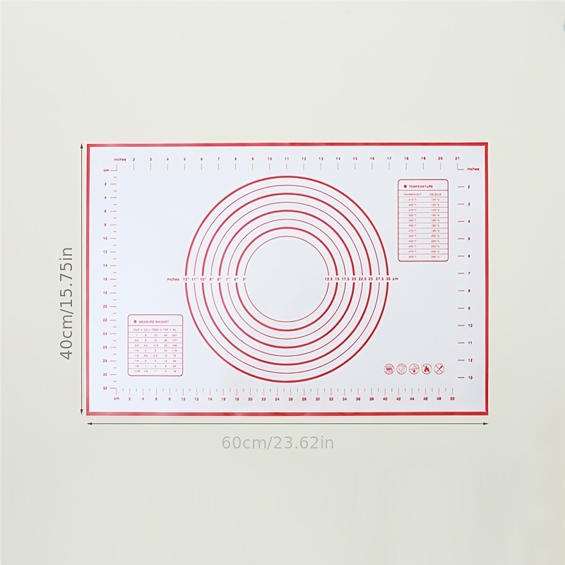 シリコンベーキングマット｜測定カウンターマット・生地ローリングマット・パイクラストマット・滑り止め付き|undefined