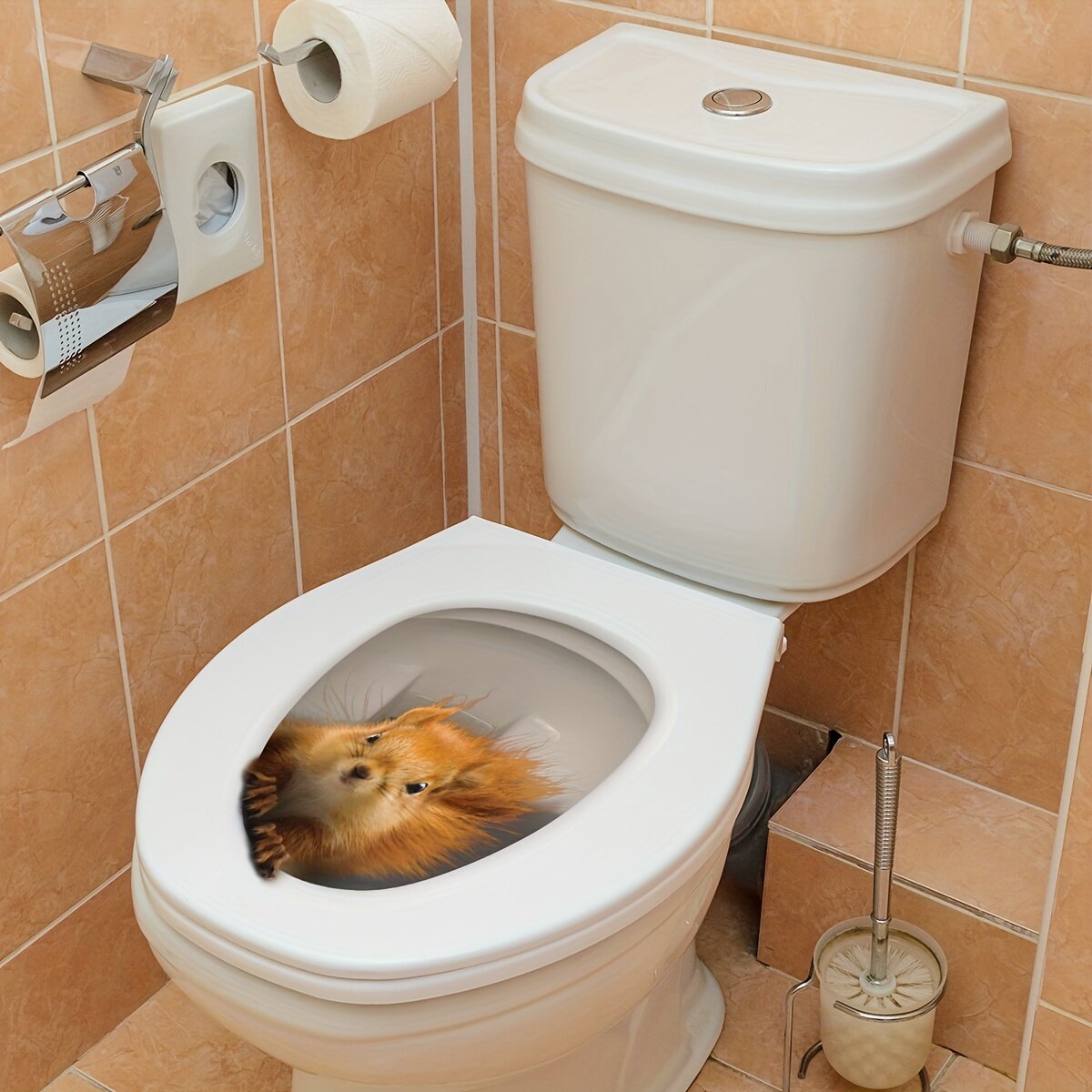 3Dウォールステッカー|トイレステッカー・壁シール・トイレ装飾・壁貼り・自己粘着|undefined