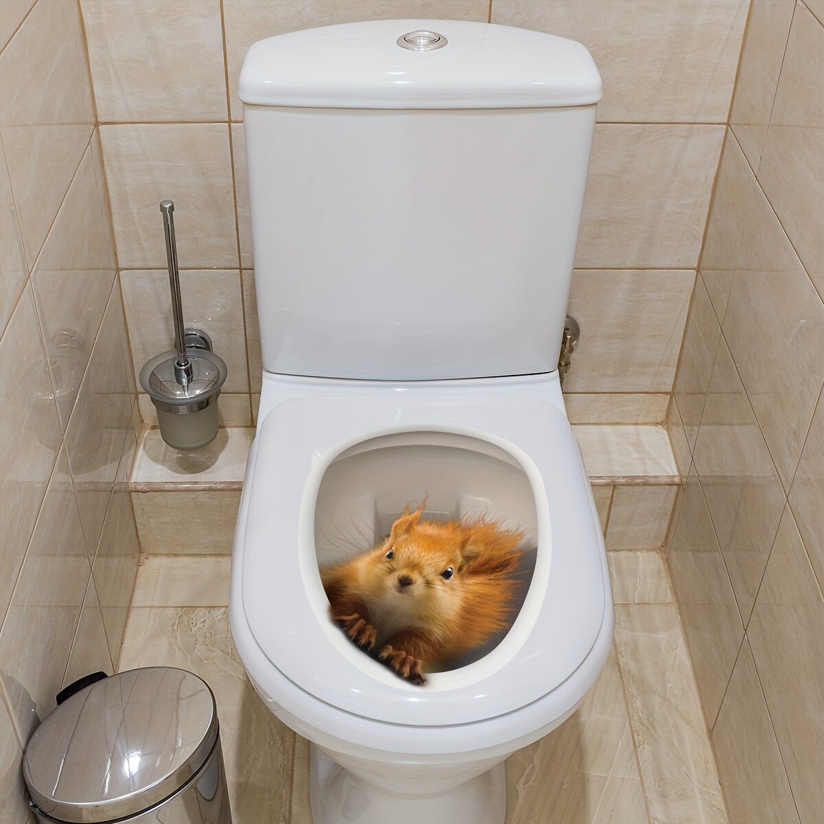3Dウォールステッカー|トイレステッカー・壁シール・トイレ装飾・壁貼り・自己粘着|undefined