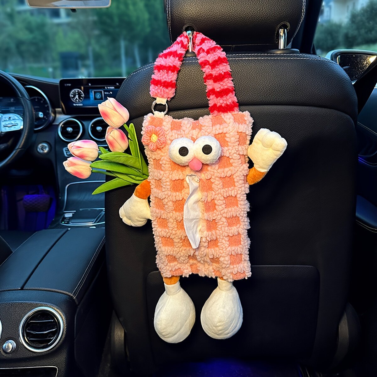 車用ヘッドレストティッシュバッグ｜カー用品・収納用品・面白くてかわいい・カーインテリア装飾・アクセサリー|undefined