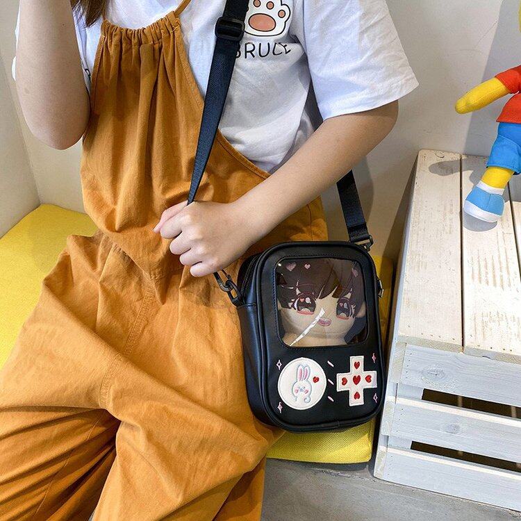 痛バッグ｜夏用・可愛い・ユニーク・透明・ゲーム機のデザイン・ショルダーバッグ|undefined