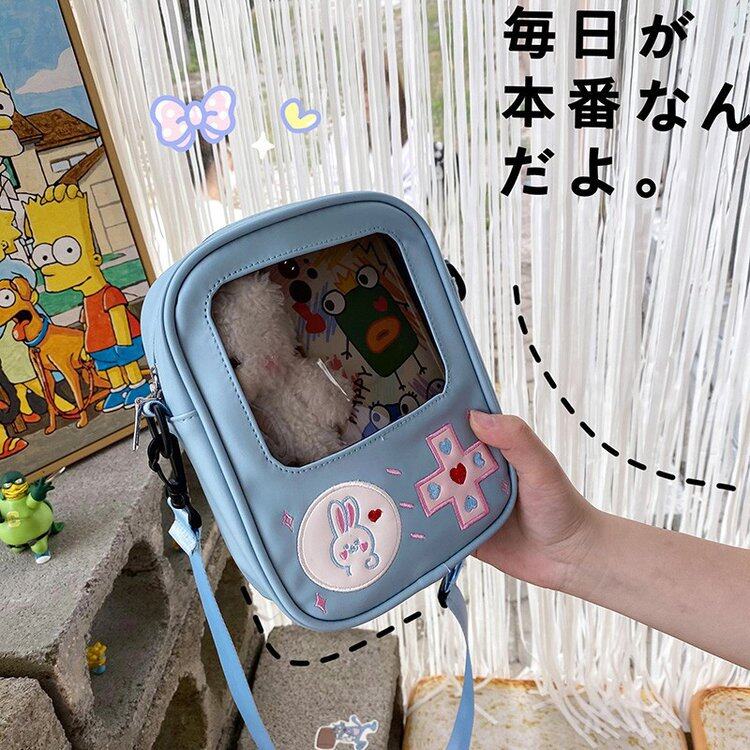 痛バッグ｜夏用・可愛い・ユニーク・透明・ゲーム機のデザイン・ショルダーバッグ|undefined