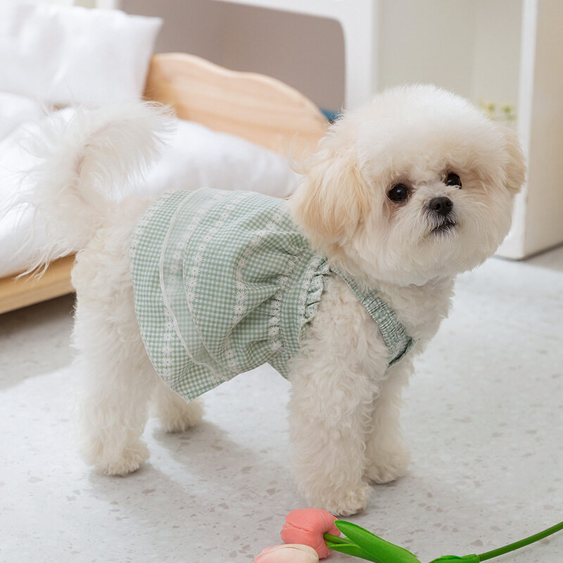 ペットワンピース｜スカート・ペットウェア・犬服・猫服・可愛い・ペット服・甘い・チェック柄・ペットウェア・レース|undefined