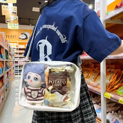 痛バッグ｜ショルダーバッグ・カワイイ・ぬいぐるみ・PU・斜め掛け・透明バッグ