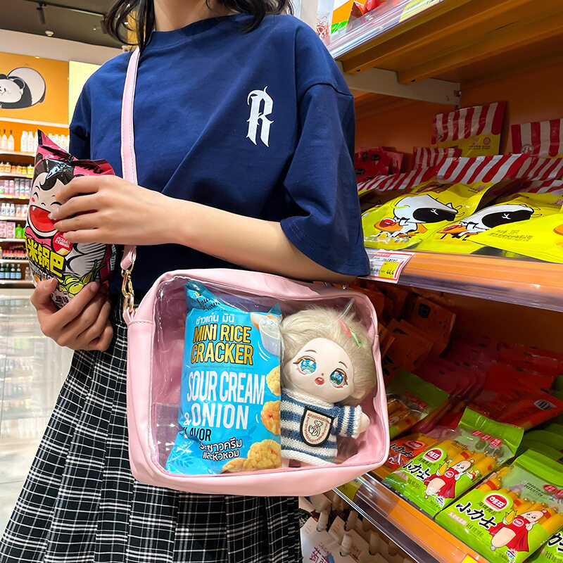 痛バッグ｜ショルダーバッグ・カワイイ・ぬいぐるみ・PU・斜め掛け・透明バッグ|undefined