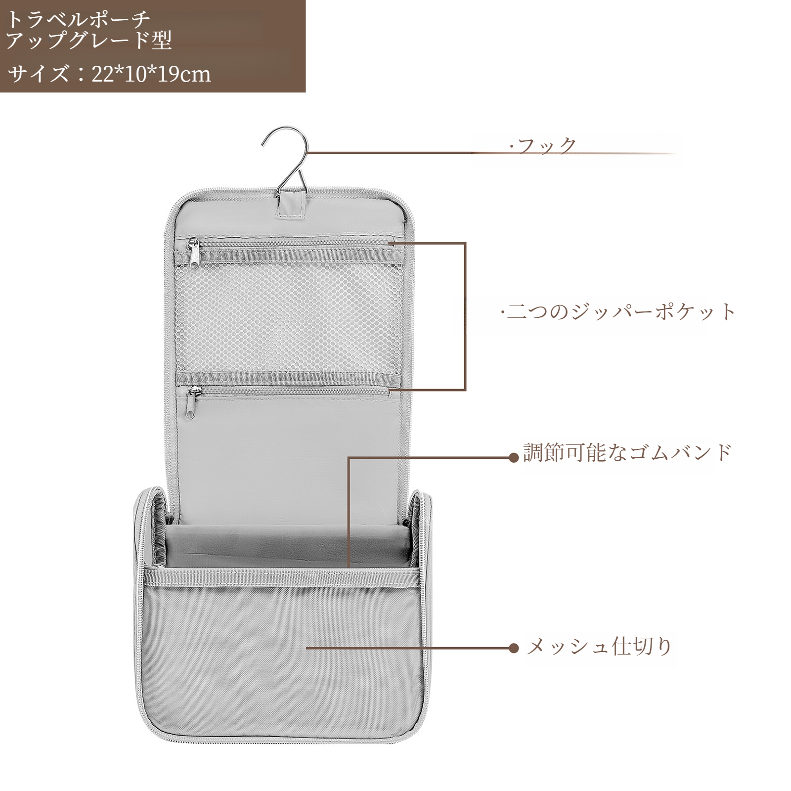 トラベルポーチ｜旅行用・収納袋・防水・出張用・大容量・便利|undefined