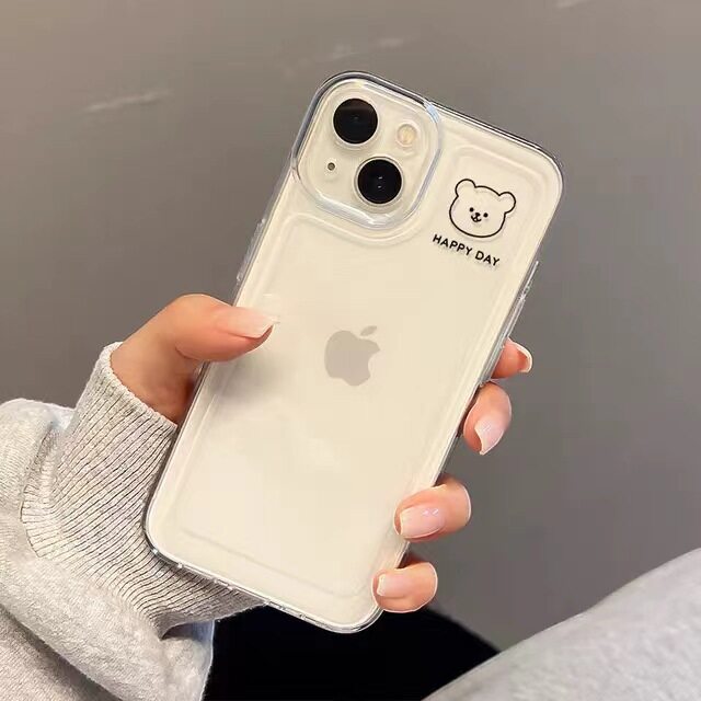 笑顔のくま・iPhone15対応・新型iPhone14ProMax・13/12Pro/11X・スマホケース|undefined