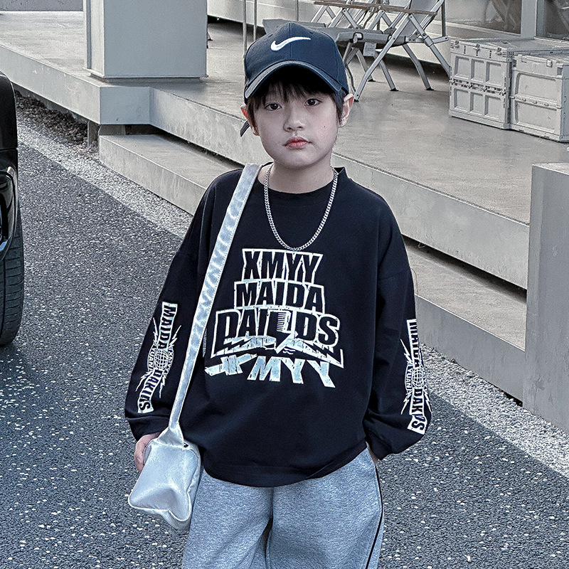 長袖Tシャツ｜2024年春夏・男の子用・春秋新作・子供用Tシャツ・トップス・ベースシャツ・流行Tシャツ|undefined