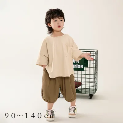 子供服｜男の子・夏用・韓国風・新作・無地・半袖・Ｔシャツ