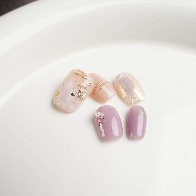 ネイルチップ｜気品・優しい・紫・高級感・肌映え・秋冬用・完成品・つけ爪|undefined