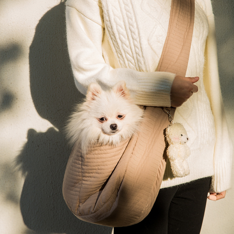 ペット用キャリーバッグ｜小型犬・猫・キャンバス製・斜め掛け・持ち運び便利|undefined