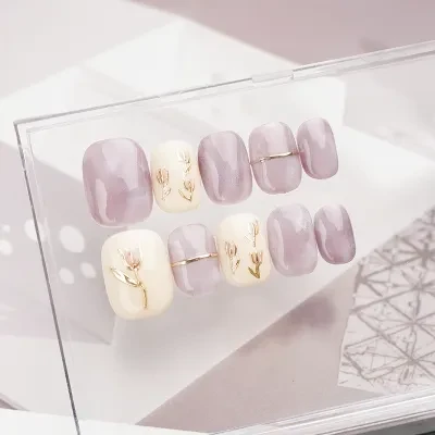 ネイルチップ｜スクエア・付け爪・フルカバー・フェイクネイルチップ・アクリルネイルアート・DIY・スティックオンネイ・ 女