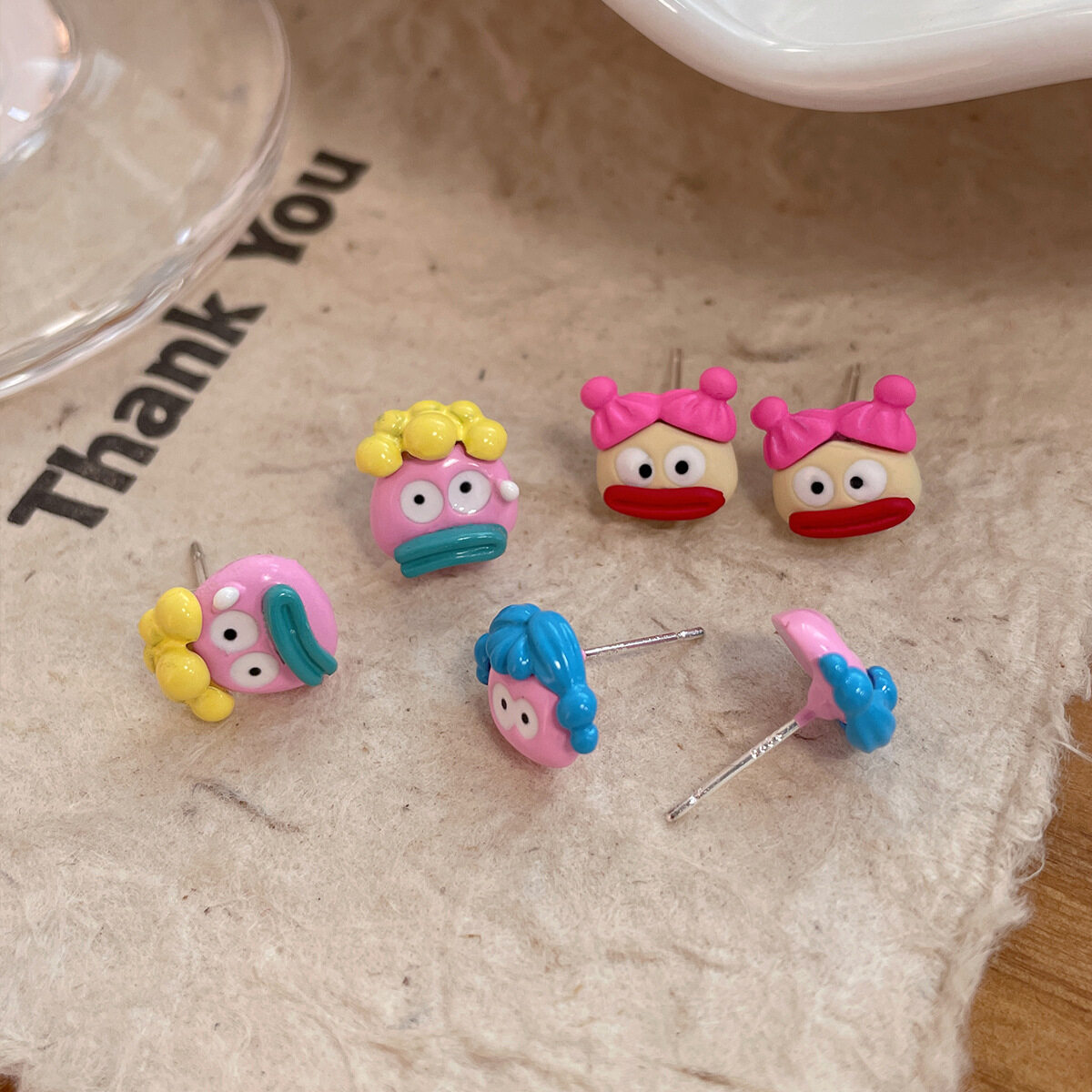 ピアス｜カートゥーン・おもしろい・ソーセージ型・ピアスセット・銀製・かわいい|undefined