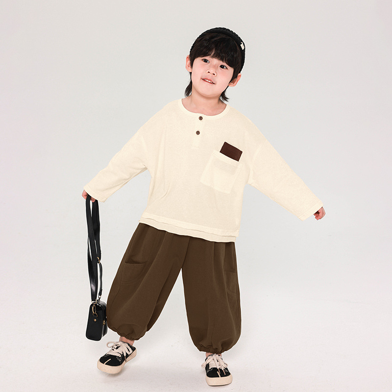 インナーシャツ｜男の子用・長袖Tシャツ・春服・新作・韓国風・春秋用トップス・コットン100%・インナー|undefined