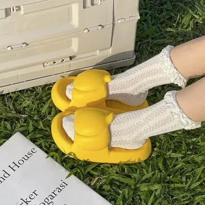 スリッパ｜夏季・南瓜・親子・柔らかい・厚底・可愛い・サンダル・EVA・無地・ ルームシューズ・庭