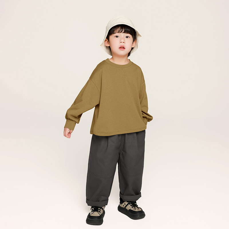 インナーシャツ｜男の子用・長袖Tシャツ・春服・韓国風・無地・子供服・インナー|undefined