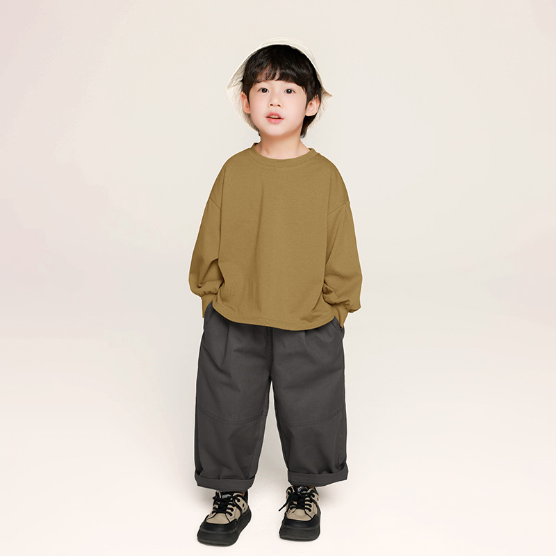 インナーシャツ｜男の子用・長袖Tシャツ・春服・韓国風・無地・子供服・インナー|undefined