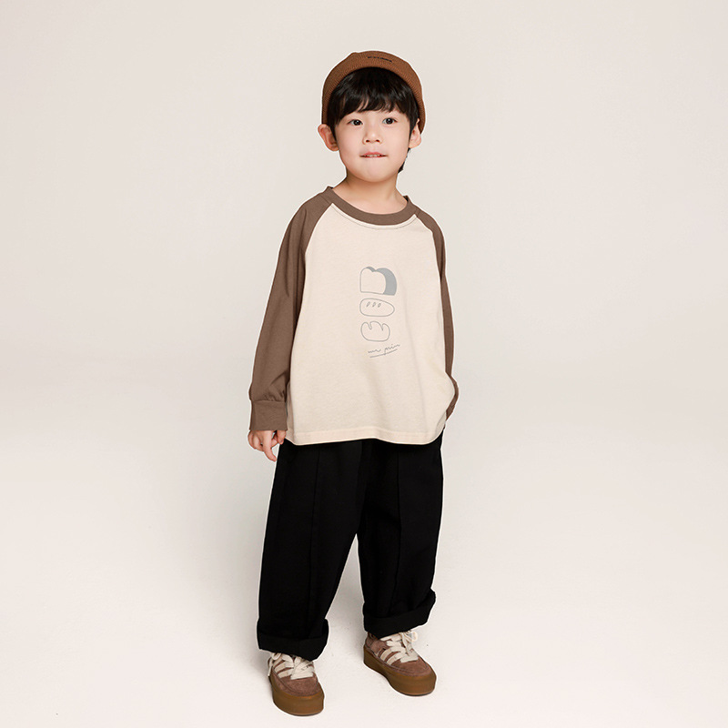 インナーシャツ｜男の子用・春の新作・韓国風・カラフル・長袖Tシャツ・子供服・インナー|undefined