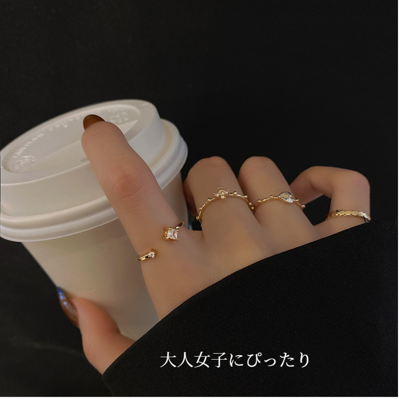 『４個セット』指輪｜女の子用・ファッション・ハートモチーフ・個性的・流行り・高級感|undefined
