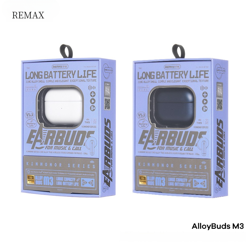 remaxイヤホン｜AlloyBuds M3・ワイヤレス・Bluetooth5.3・亜鉛合金・TWS機能・快適な装着感・通話対応|undefined