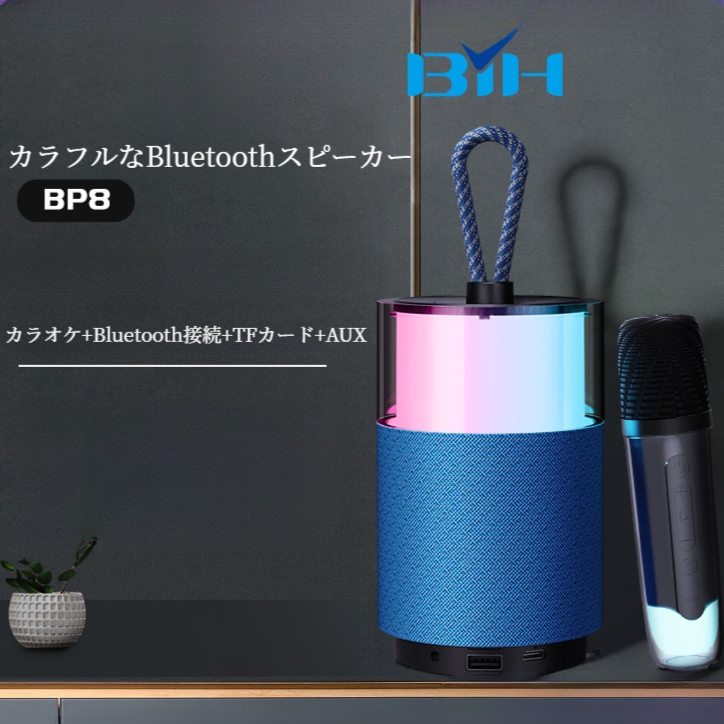 Bluetoothスピーカー｜ワイヤレスマイク・アウトドアスピーカー・大音量・家庭用・KTV・カラオケ・無線|undefined