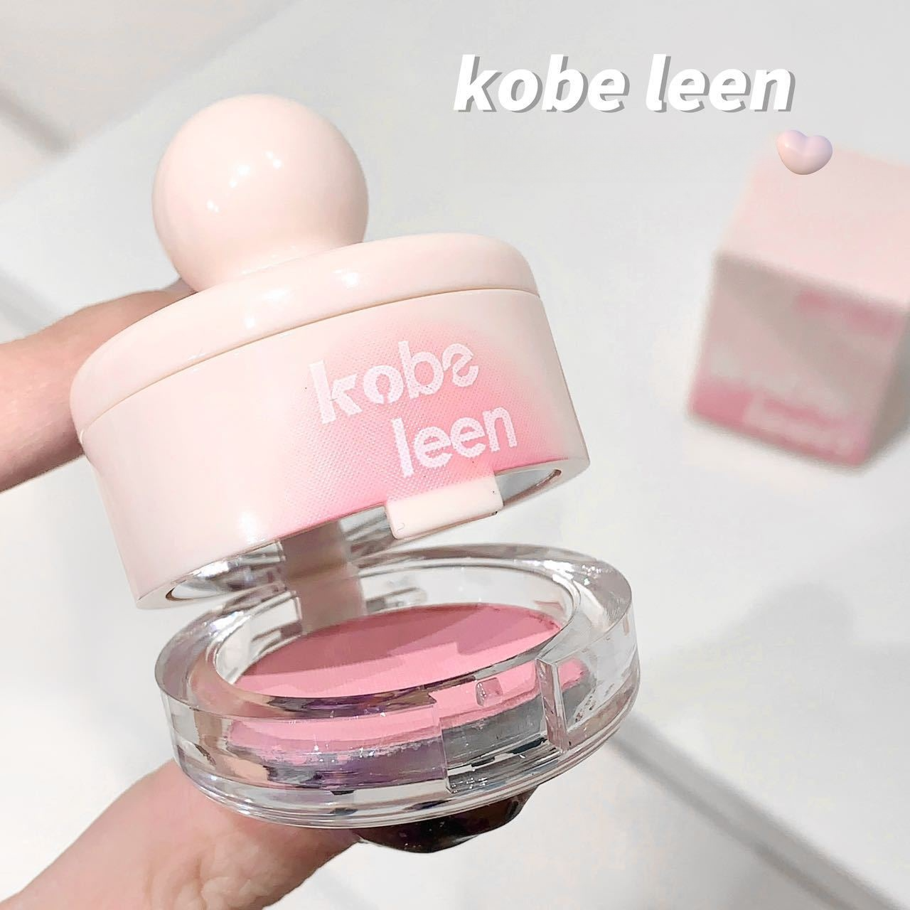 kobeleen チーク｜鏡付き・パフ付き・クリーム・自然な発色