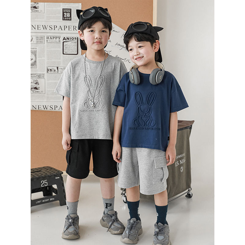 Tシャツ｜ウサギ・カジュアル・2024夏新作・男の子・短袖・子供服・可愛い|undefined