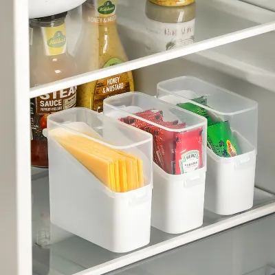 冷蔵庫収納ケース｜透明・蓋つき・プラスチック製・ティーバッグ収納・便利