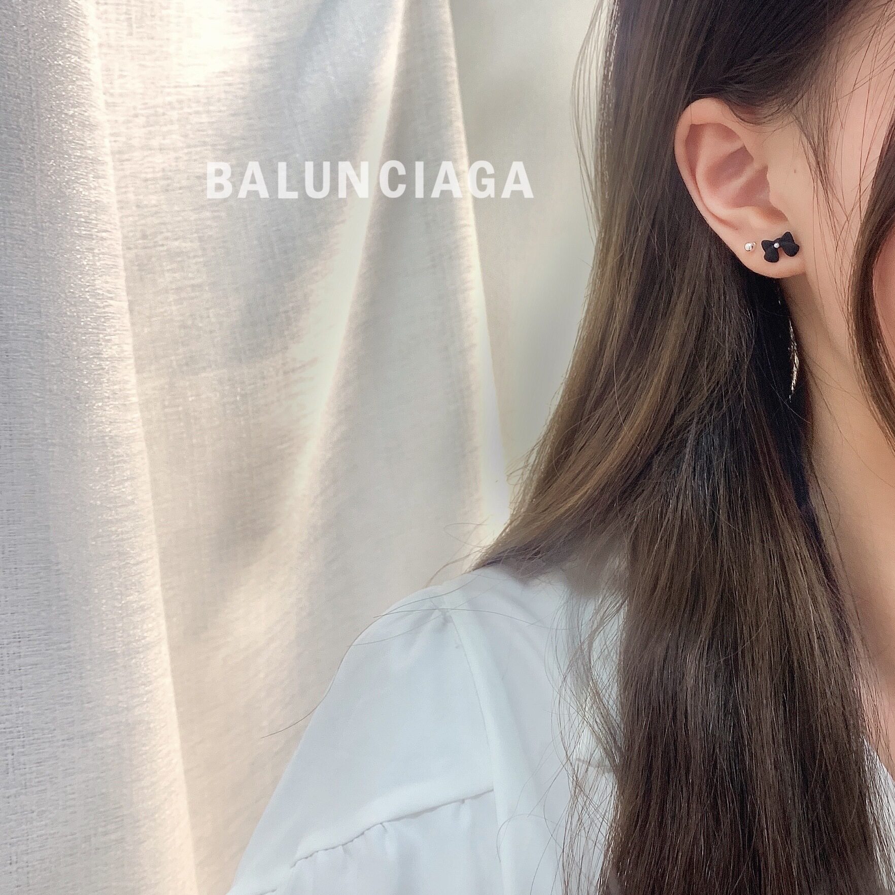 ピアス｜セット・小さな黒いリボン・一週間耳飾り・蝶々・シンプル・カワイイ・眠る時も外さず・日常使い・レディース・ファッション・オシャレ|undefined