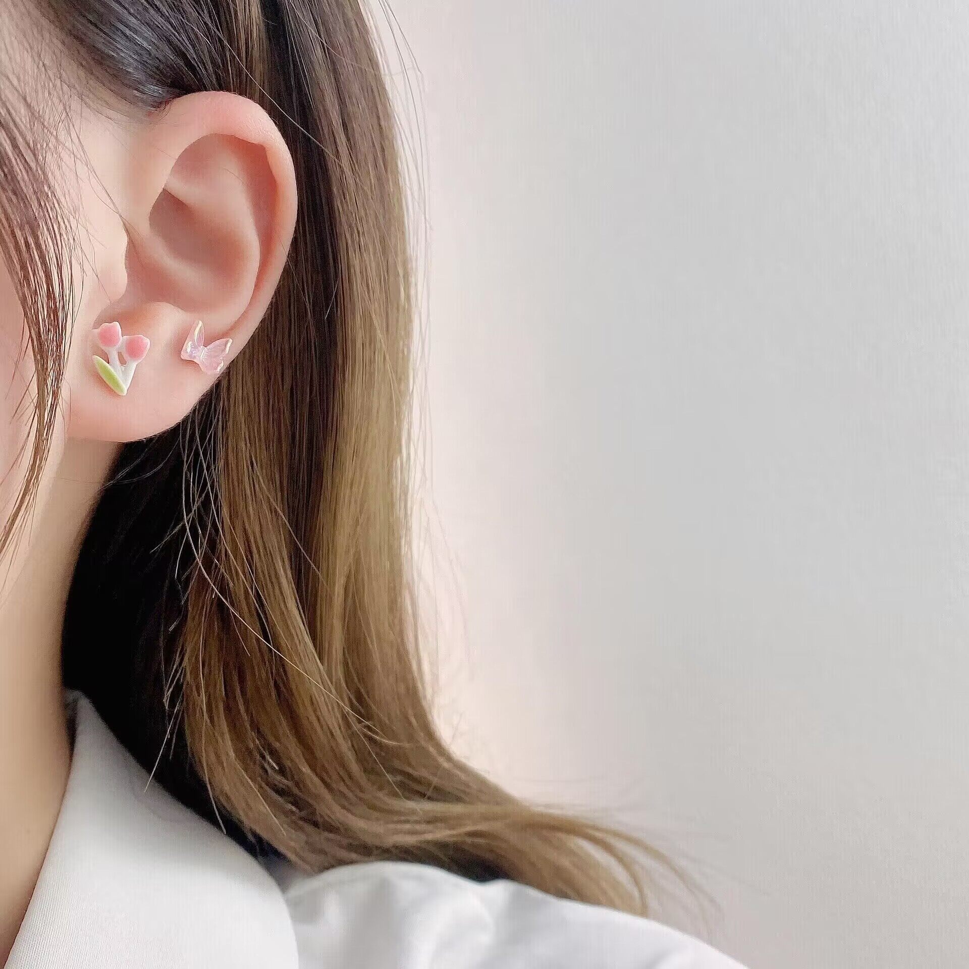 ピアス｜カラフル・925シルバー・女性用・ピアスセット・韓国風・個性的・甘い・学生向け・耳飾り集め・カワイイ・ファッション・人気|undefined
