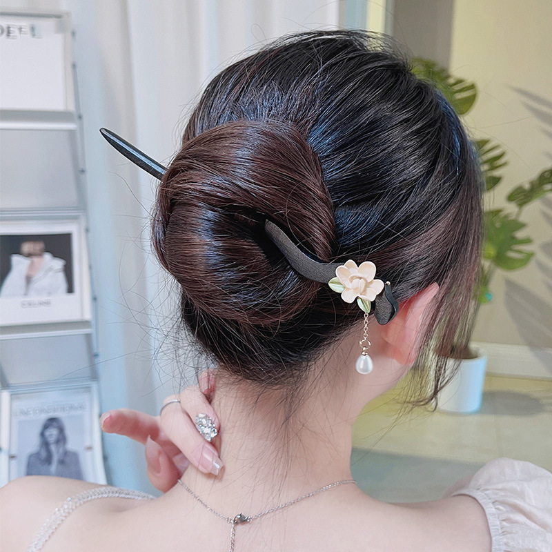 かんざし｜木製の髪飾り・レトロ・ヘアアクセサリー ・和服・浴衣 まとめ髪・高級感・髪飾り・レディース・シンプル・ハイセンス|undefined