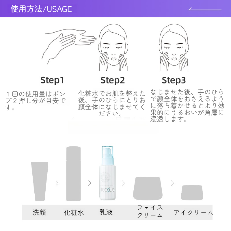 フリープラス乳液｜さっぱりタイプ・モイストケアエマルジョン１・100ml・保湿・うるおいをキープ|undefined
