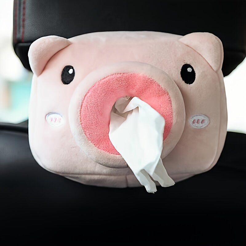 もこもこキュートなアニメ ティッシュボックス ティッシュホルダー ティッシュ容器 車用、カーインテリアアクセサリ|undefined
