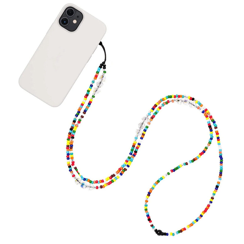 スマホストラップ｜携帯ストラガラスビーズ・水晶風鈴・斜め掛け・携帯ストラップ・アクセサリ・カラフル|undefined