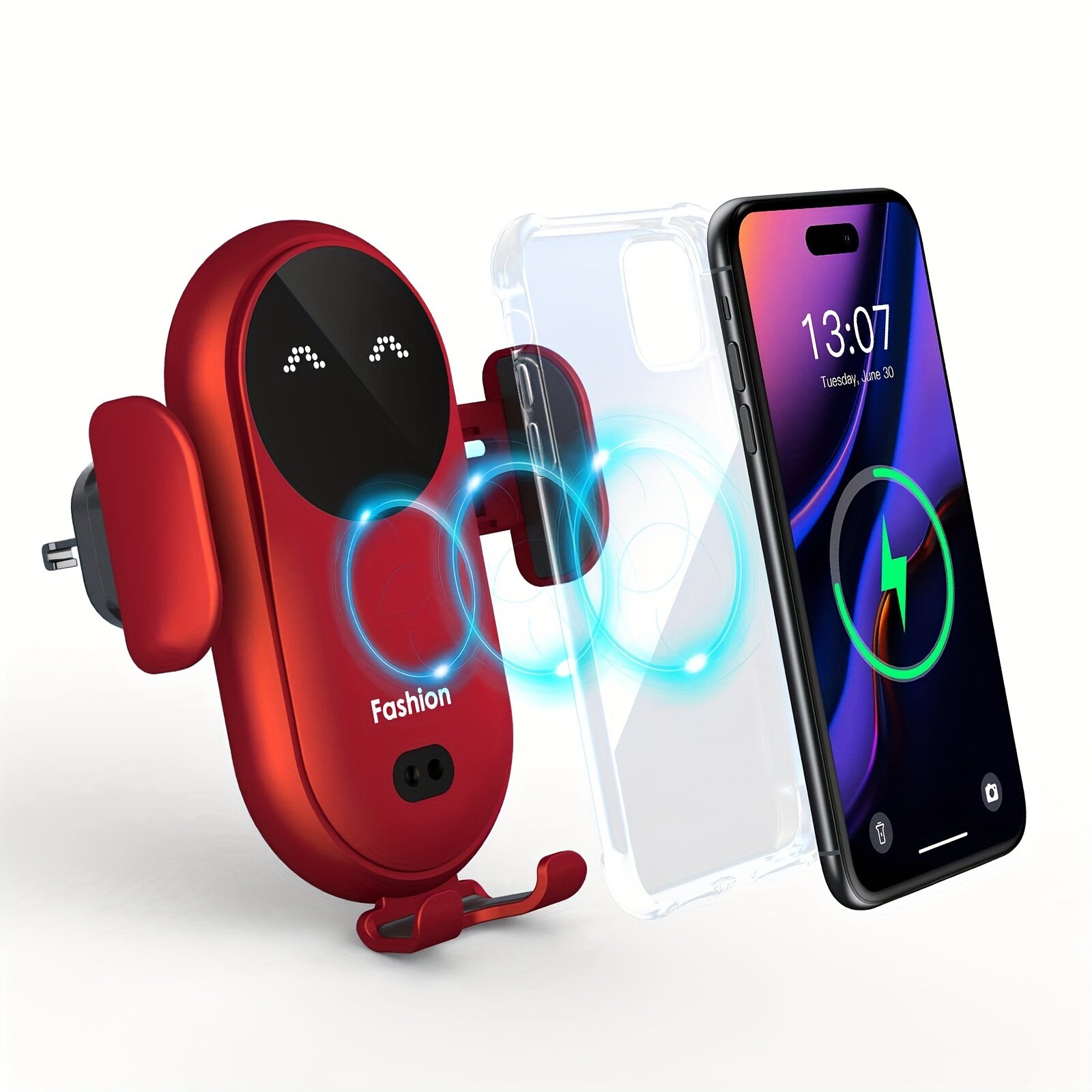 車用スマホホルダー｜カー用品・自動赤外線感知・無線充電器・カーエアベントモバイルフォン・高速充電・ホルダー・カー・アクセサリー|undefined