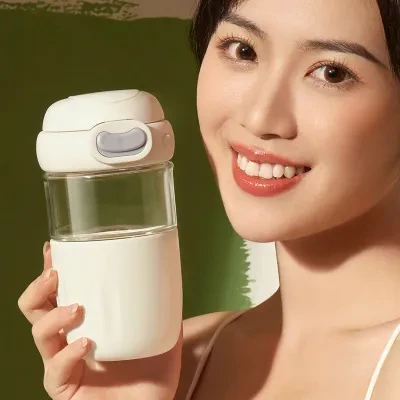 コーヒーカップ｜カップ・ガラス・オフィス・おしゃれ・防熱・茶こし付き・漏れ防止