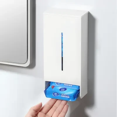 サニタリー収納｜壁掛け・ウェットティッシュ収納・生理用品収納・片手で切れる・キッチン/浴室/お風呂/洗面台収納・お洒落に収納・取出し簡単！