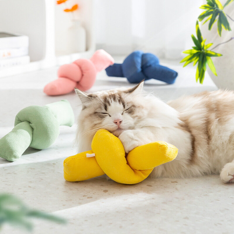 猫用おもちゃ｜キャンディー型・抱き枕・耐摩耗に強い・柔らかい・音が鳴る|undefined