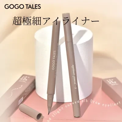 gogotales斜めアイライナー｜リキッド ・落ちない・持続力・極細・防水・ブラウン・ブラック・高発色 