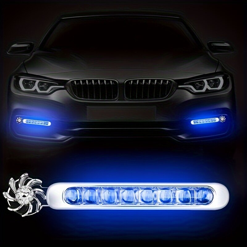 自動車用ライトアクセサリー｜1pac・風力発電式・LEDファンライト・2個セット・車・装飾用・ライト・アクセサリー・かっこいい|undefined