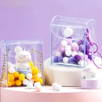 YOOYOOTOWN 痛バッグ｜痛バ・人形・フィギュア収納バッグ・PVC透明・ミニキーホルダー・キーチェーン・可愛い